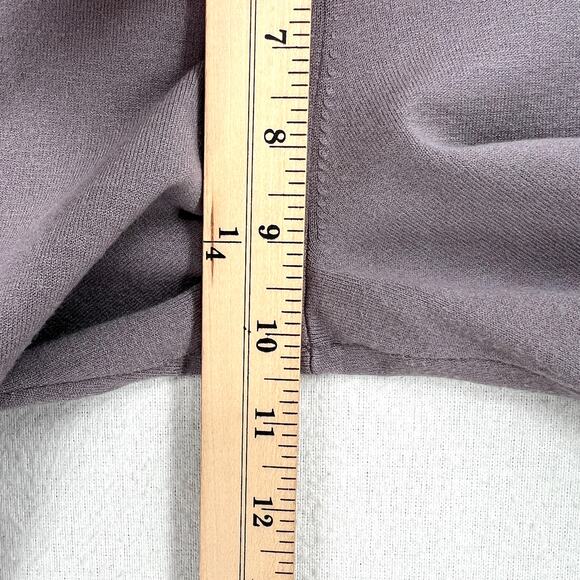 ARITZIA SUNDAY BEST Posie Pant Medium Purple Gray Pull on Stretch Knit Flare - Picture 15 of 16